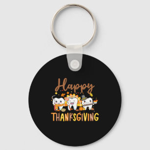 Lustige Zähne Thanksgiving Zahnarzt Truthahn Denta Schlüsselanhänger