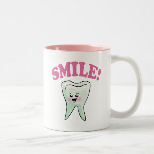 Lustige Zahnheilkunde Zweifarbige Tasse
