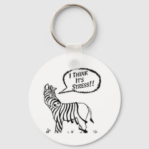 Lustige Zebra Schlüssel-Kette Schlüsselanhänger