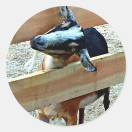 Lustige Ziege - Blatt der Aufkleber