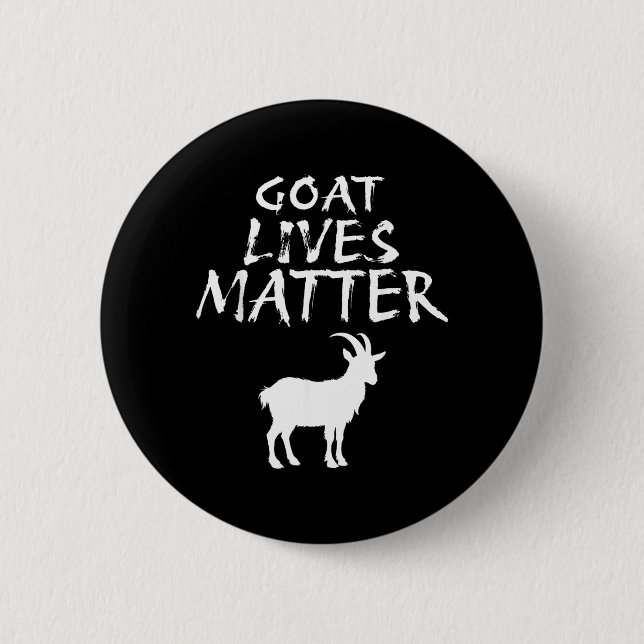 Lustige Ziege Cool Animal Humor Design Button (Vorderseite)