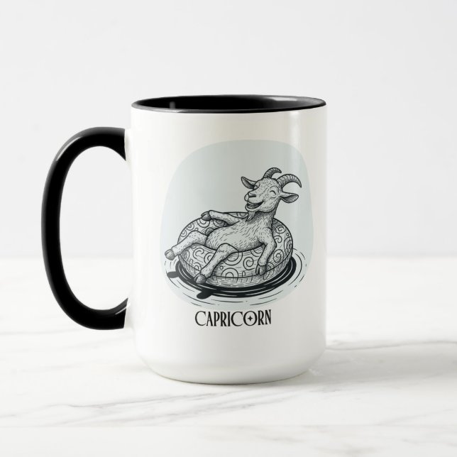 Lustige Ziege Steinbock Sternzeichen Geburtstag We Tasse (Links)