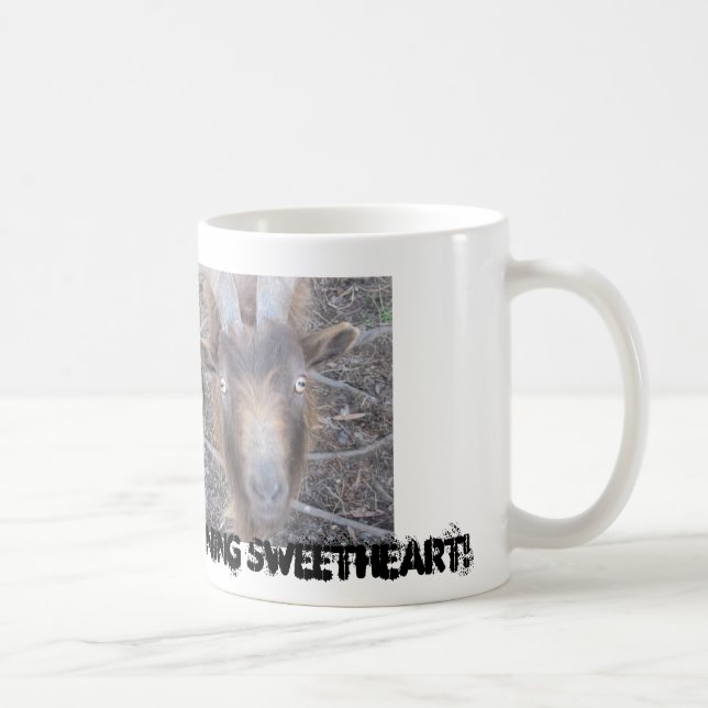 Lustige Ziegen-Schale Tasse (Rechts)