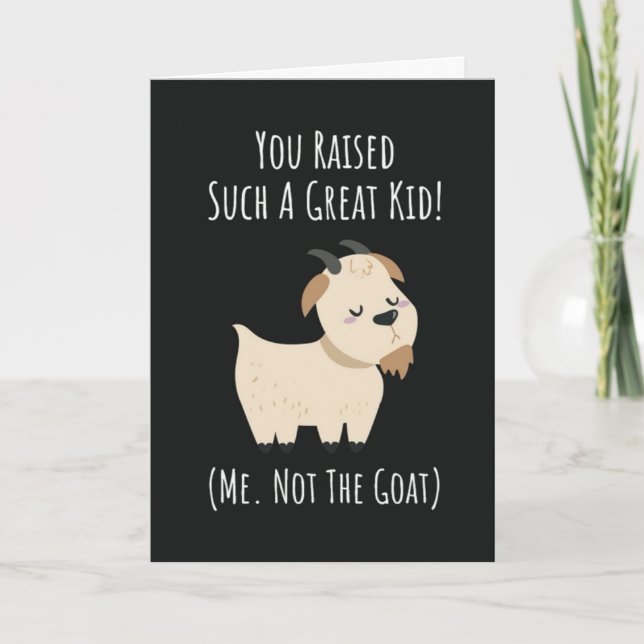 Lustige Ziegenmutter-Karten Mutter Bauernhof Tier  Karte (Vorderseite)