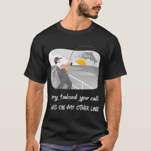 Lustige Zitat-Angler-Illustration mit der Nachrich T-Shirt