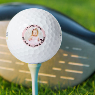 Lustige Zitat Rosa Weiße Benutzerdefinierte Kinder Golfball