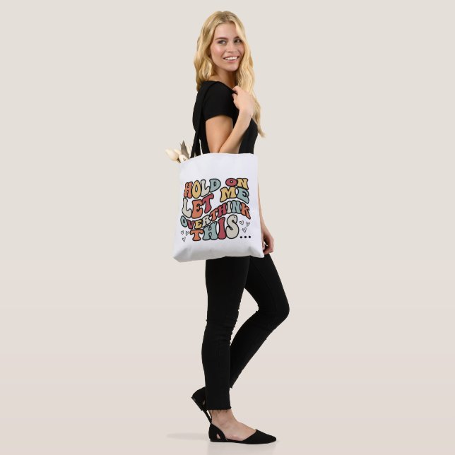 Lustige Zitat-Tasche (Am Model)