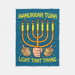 Lustige Zitate Hanukkah Tuah Licht Dieses Ding Des Fleecedecke