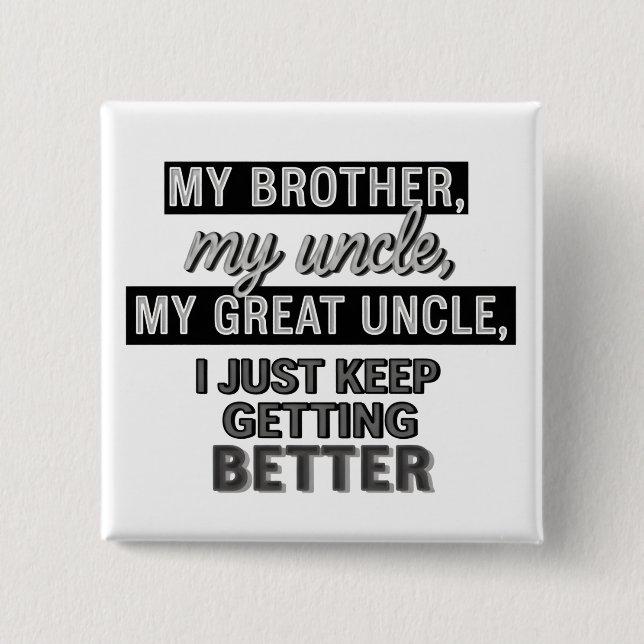 lustige Zitate Humor Papa-Witze Button (Vorderseite)
