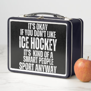 LUSTIGE ZITATE ÜBER EISHOCKEY METALL BROTDOSE