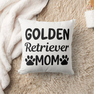 Lustige Zitate über Golden Retriever-Mamas Kissen