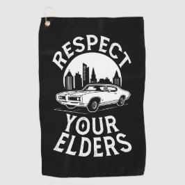 Lustige Zitate über Oldtimer Golfhandtuch
