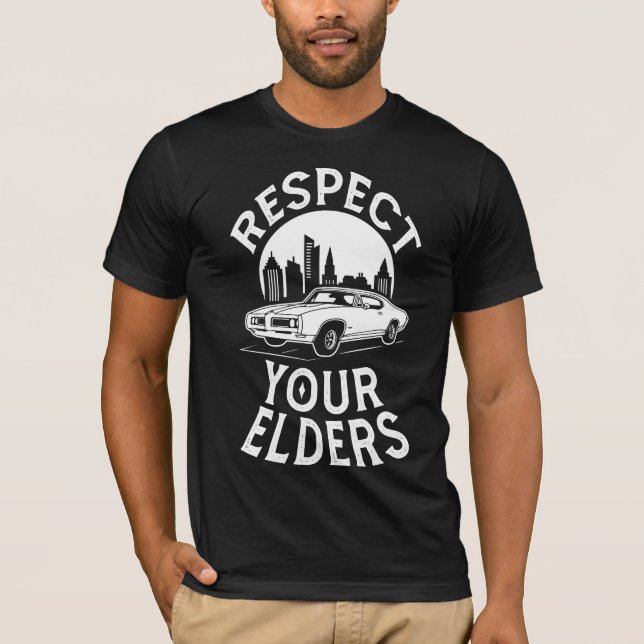 Lustige Zitate über Oldtimer T-Shirt (Vorderseite)