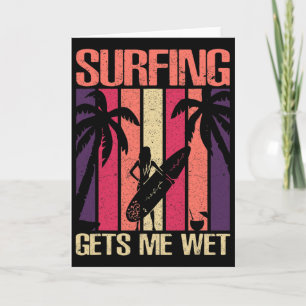 Lustige Zitate über Surfen Sprüche Surfer Humor Karte