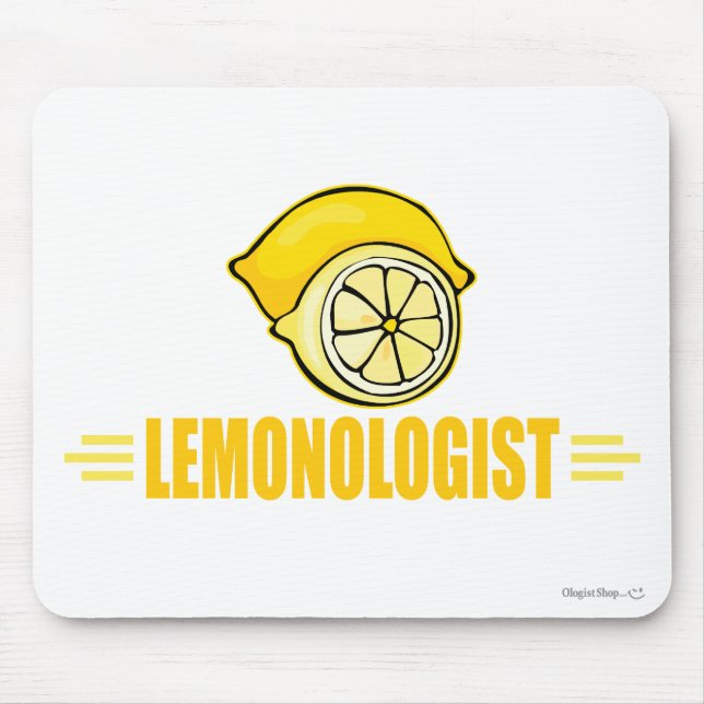 Lustige Zitrone Mousepad (Vorne)