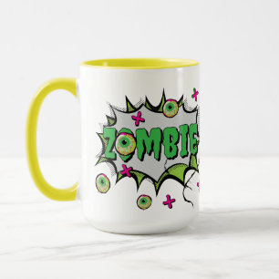 Lustige Zombie-Pop-Art  Tasse