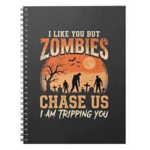 Lustige Zombies Halloween Jagd auf uns Design Notizblock