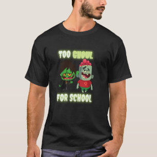 Lustige Zombies Lehrer und Schüler zu gruselig für T-Shirt