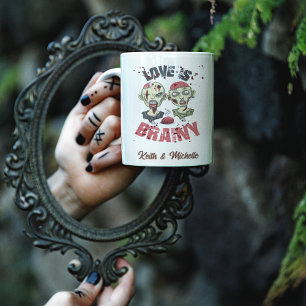 Lustige Zombies Liebe ist Hirnweihnachten Kaffeetasse
