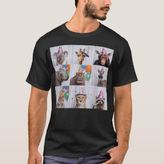 Lustige Zoo-Tiere Wildtiere Safari Geburtstagsfeie T-Shirt