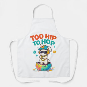 Lustige Zu hip zum Hopp Hasen Illustration Schürze