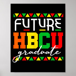 Lustige Zukunft Hbcu Absolvent Schwarzer Geschicht Poster