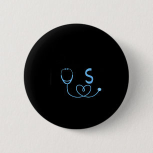 Lustige zukünftige Krankenschwester Krankenpfleges Button