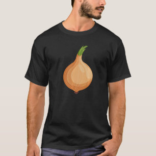 Lustige Zwiebel-Designs Retro Vintage Grafik Gemüs T-Shirt
