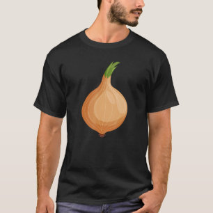 Lustige Zwiebel-Designs Retro Vintage Grafik Gemüs T-Shirt