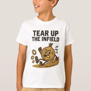 Lustige Zwiebelringe verkaufen sich im Innenfeld-H T-Shirt