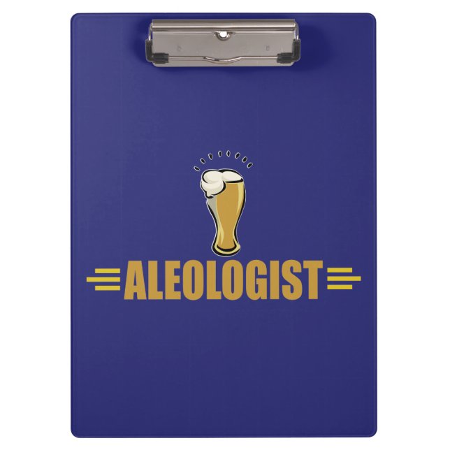 Lustigen Bier-Trinkers Klemmbrett (Vorderseite)