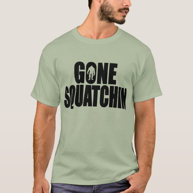 Lustigen Bobo gegangener Squatchin Gang T-Shirt (Vorderseite)