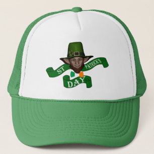 Lustigen niedlicher Kobold St Patrick Tag Truckerkappe