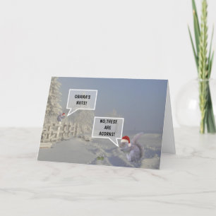 Lustigen Obamas nuts Weihnachten