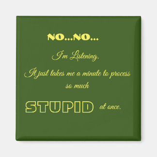 Lustigen Sprüche Square Magnet 18