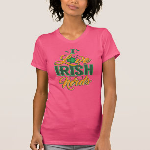 Lustigen St Patrick Liebe-Iren-Nerds Tagi T-Shirt