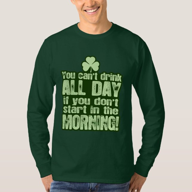 Lustigen St Patrick Tagesiren T-Shirt (Vorderseite)