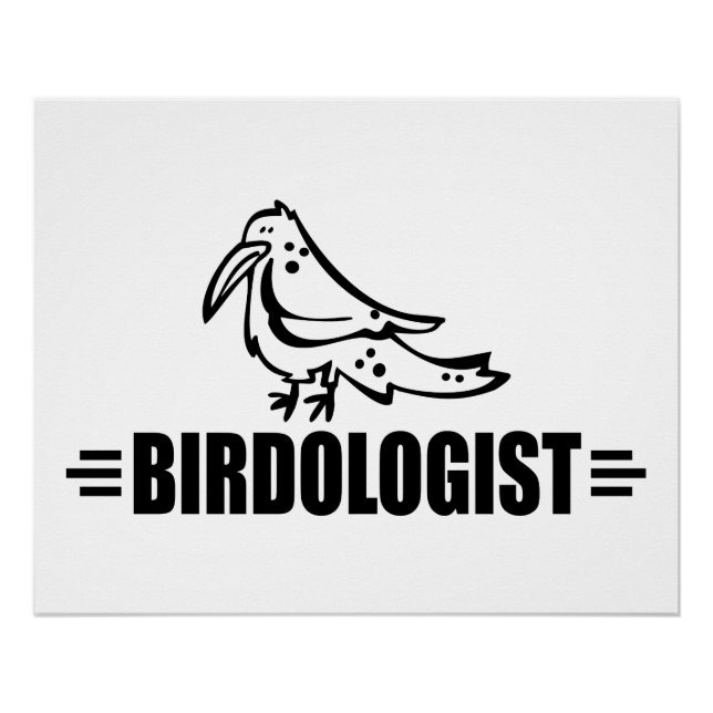 Lustigen Vogel-Liebhabers Poster (Vorderseite)