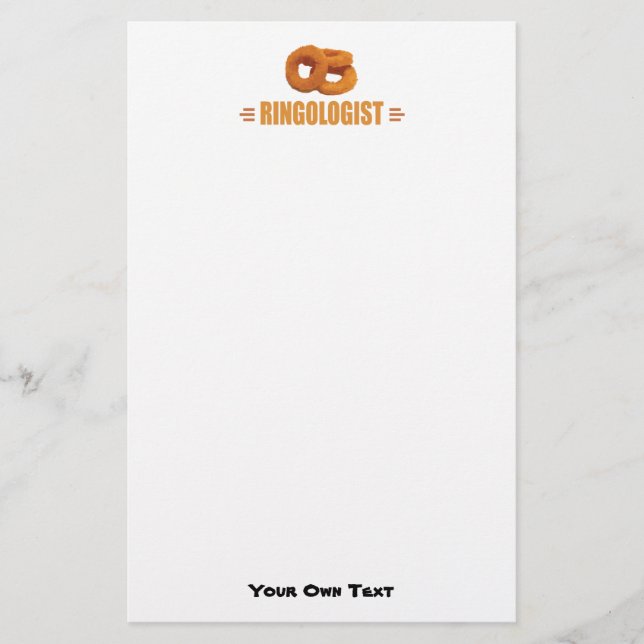 Lustigen Zwiebel-Ring-Liebhabers Briefpapier (Vorderseite)