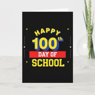Lustiger 100. Schultag für Lehrer oder Schüler _ Karte