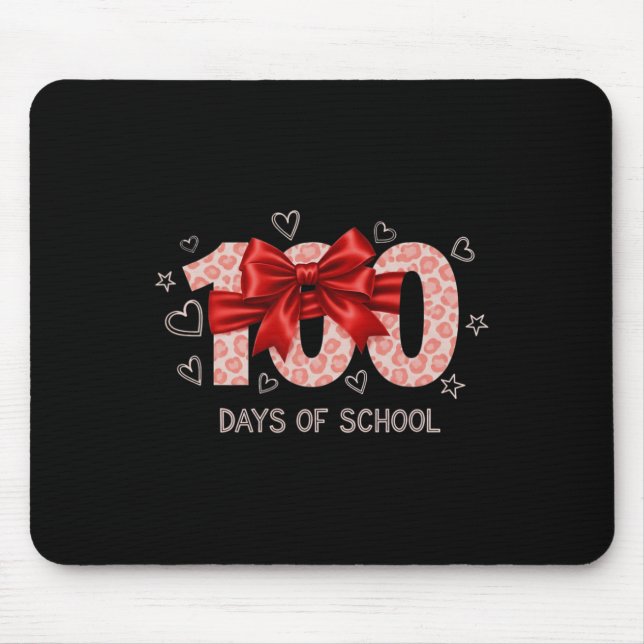 Lustiger 100. Schultag für Lehrer oder Schüler  Mousepad (Vorne)