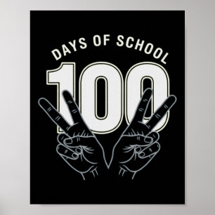 Lustiger 100. Schultag für Lehrer oder Schüler _ Poster