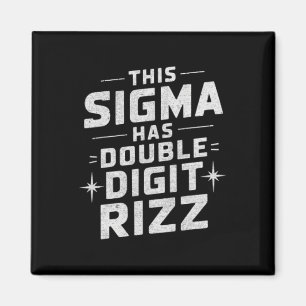 Lustiger 10. Geburtstag Rizz Sigma Hirn Fäulnis Bo Magnet