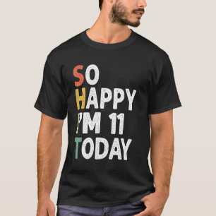 Lustiger 12. Geburtstag Vintage So glücklich bin i T-Shirt