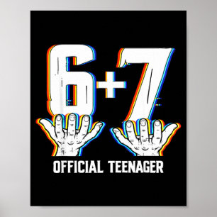 Lustiger 13. Geburtstag Teenager 13-jähriger Junge Poster