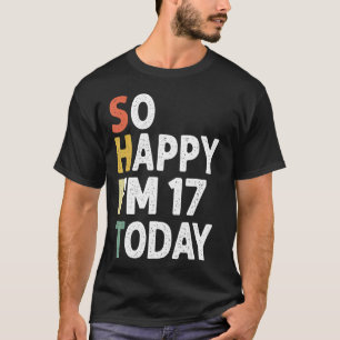 Lustiger 18. Geburtstag Vintage So glücklich bin i T-Shirt