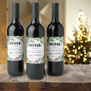 Lustiger 2022 Wein Kleber Hält Uns Zusammen Grün Weinetikett