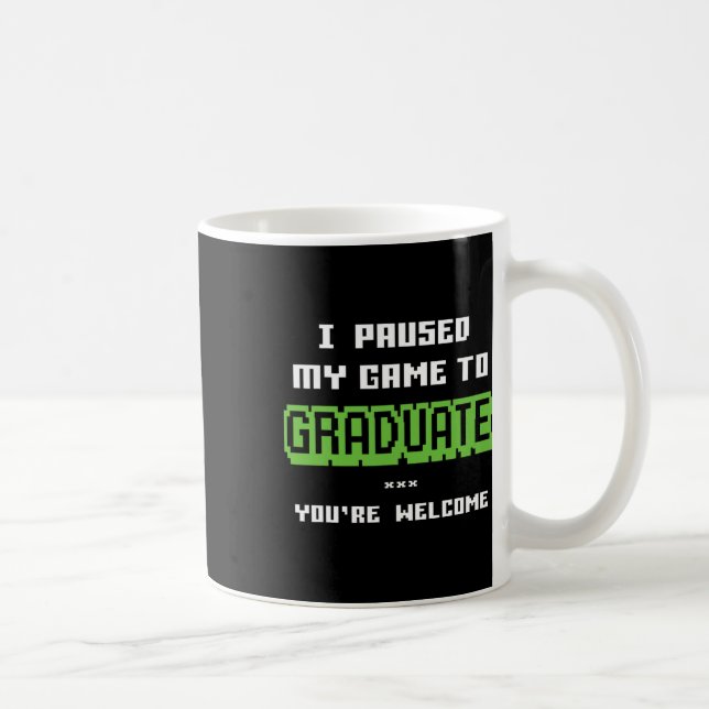 Lustiger 2025 Gamer Absolvent Abschluss  Kaffeetasse (Rechts)