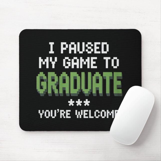 Lustiger 2025 Gamer Absolvent Abschluss Mousepad (Mit Mouse)