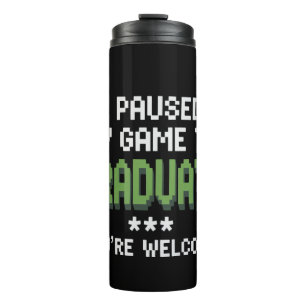 Lustiger 2025 Gamer Absolvent Abschluss Thermosbecher